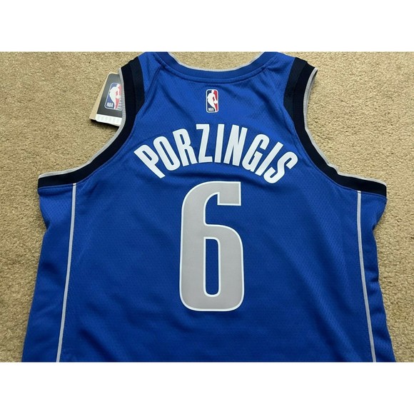 Dallas Mavericks Kristaps Porzingis Swingman Icon NBA Basketball Jersey Size M - Picture 4 of 7